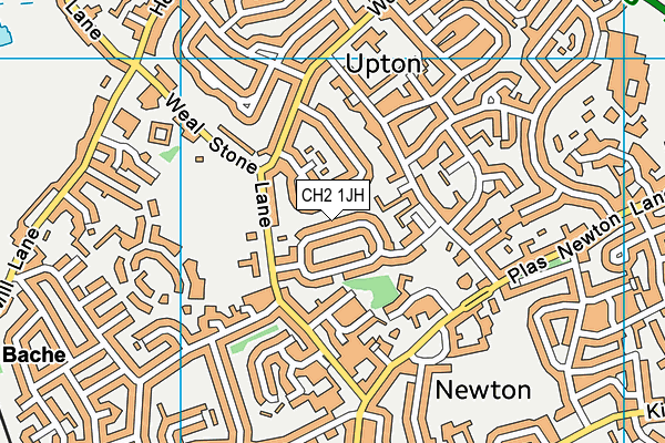 CH2 1JH map - OS VectorMap District (Ordnance Survey)