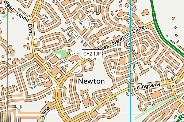 CH2 1JP map - OS VectorMap District (Ordnance Survey)