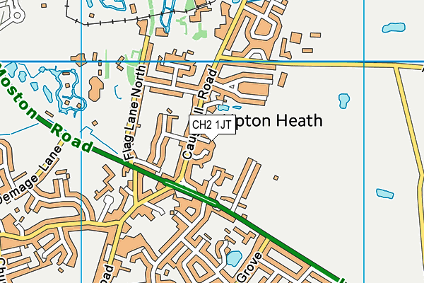 CH2 1JT map - OS VectorMap District (Ordnance Survey)