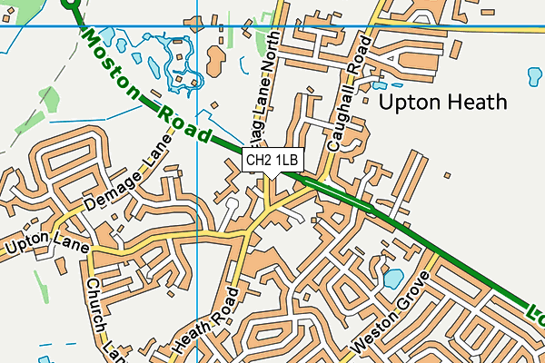 CH2 1LB map - OS VectorMap District (Ordnance Survey)