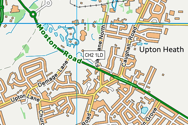 CH2 1LD map - OS VectorMap District (Ordnance Survey)