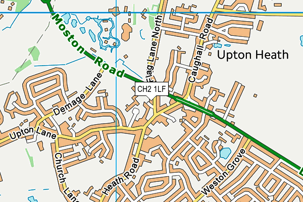 CH2 1LF map - OS VectorMap District (Ordnance Survey)