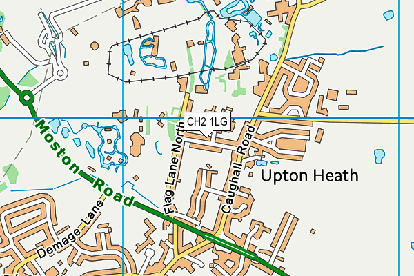 CH2 1LG map - OS VectorMap District (Ordnance Survey)