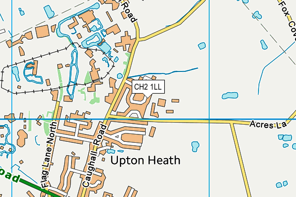 CH2 1LL map - OS VectorMap District (Ordnance Survey)