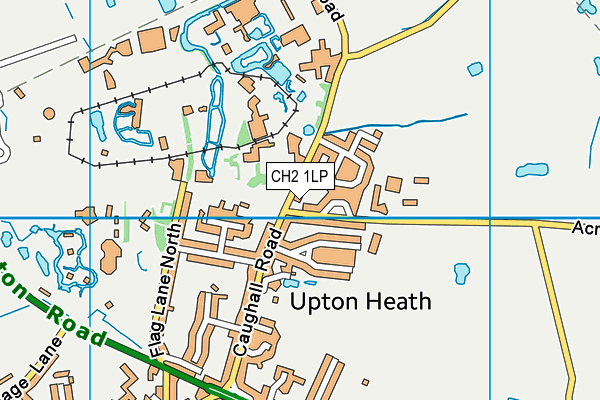CH2 1LP map - OS VectorMap District (Ordnance Survey)