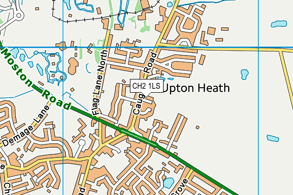 CH2 1LS map - OS VectorMap District (Ordnance Survey)