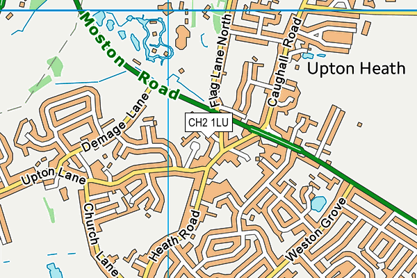 CH2 1LU map - OS VectorMap District (Ordnance Survey)