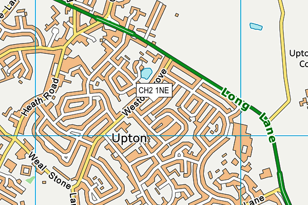 CH2 1NE map - OS VectorMap District (Ordnance Survey)