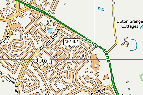 CH2 1NF map - OS VectorMap District (Ordnance Survey)