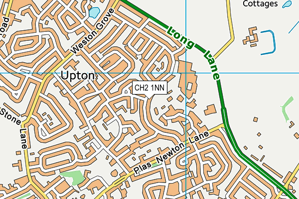 Upton-by-Chester High School map (CH2 1NN) - OS VectorMap District (Ordnance Survey)