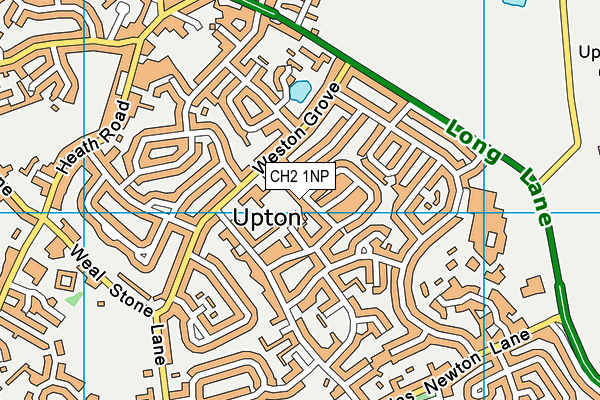 CH2 1NP map - OS VectorMap District (Ordnance Survey)