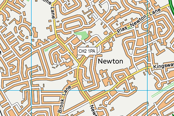 CH2 1PA map - OS VectorMap District (Ordnance Survey)