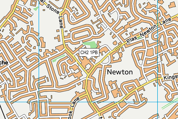 CH2 1PB map - OS VectorMap District (Ordnance Survey)