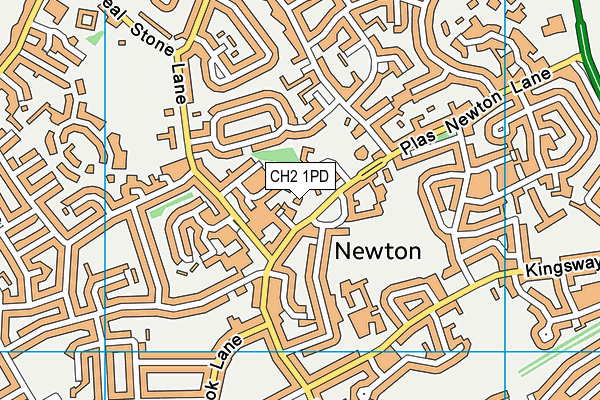 CH2 1PD map - OS VectorMap District (Ordnance Survey)