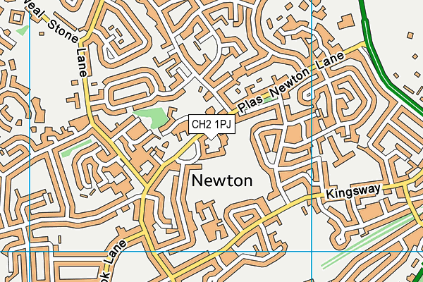 CH2 1PJ map - OS VectorMap District (Ordnance Survey)