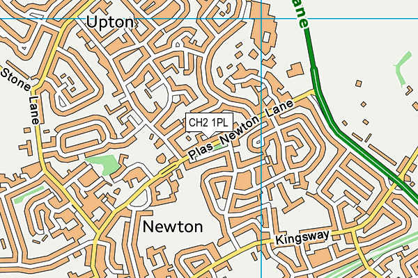 CH2 1PL map - OS VectorMap District (Ordnance Survey)