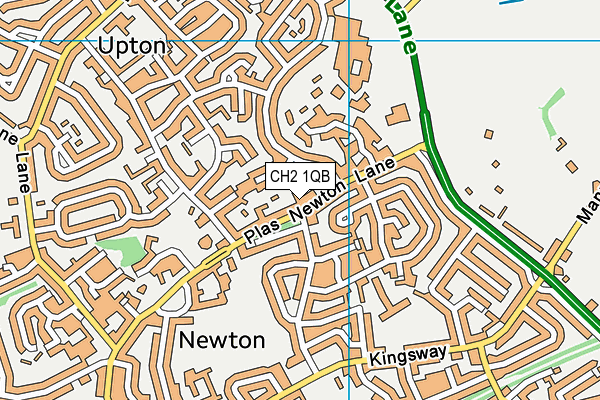 CH2 1QB map - OS VectorMap District (Ordnance Survey)