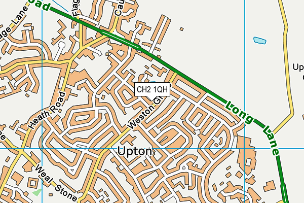CH2 1QH map - OS VectorMap District (Ordnance Survey)