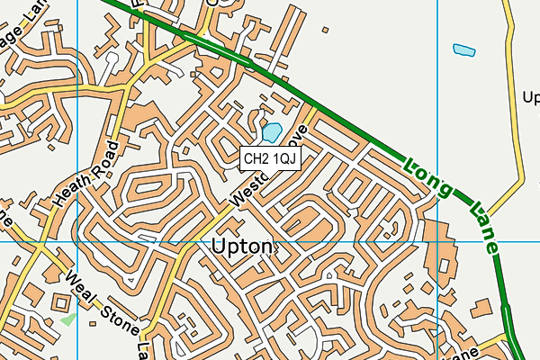 Upton Westlea Primary School map (CH2 1QJ) - OS VectorMap District (Ordnance Survey)