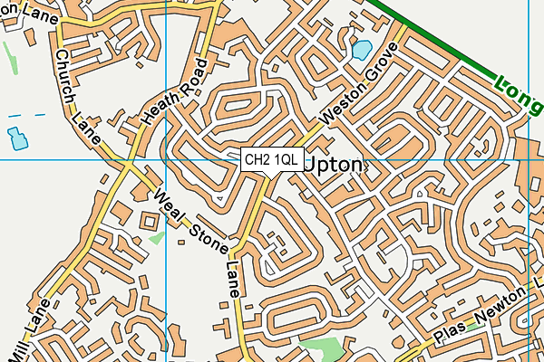 CH2 1QL map - OS VectorMap District (Ordnance Survey)