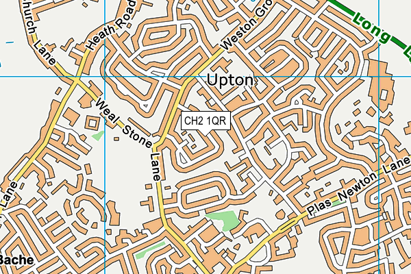 CH2 1QR map - OS VectorMap District (Ordnance Survey)