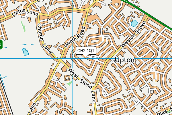 CH2 1QT map - OS VectorMap District (Ordnance Survey)