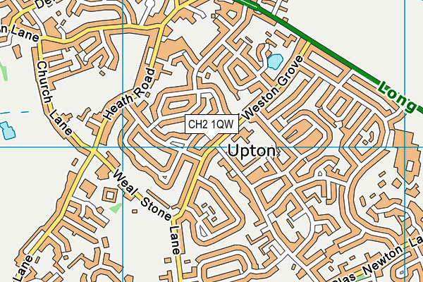 CH2 1QW map - OS VectorMap District (Ordnance Survey)