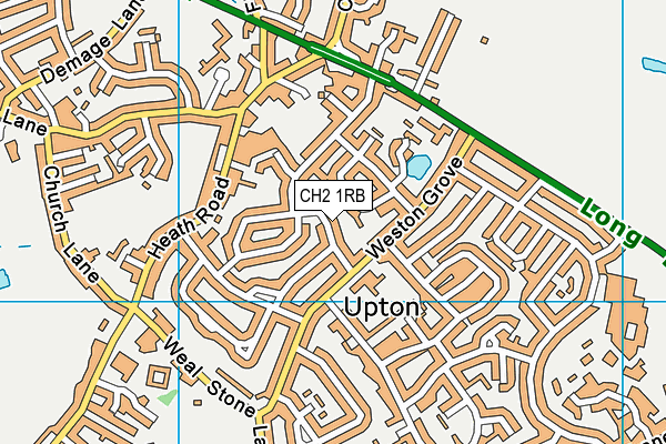 CH2 1RB map - OS VectorMap District (Ordnance Survey)