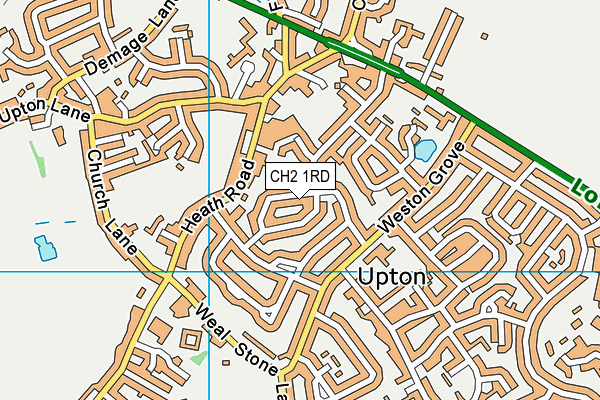 CH2 1RD map - OS VectorMap District (Ordnance Survey)