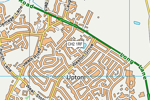 CH2 1RF map - OS VectorMap District (Ordnance Survey)