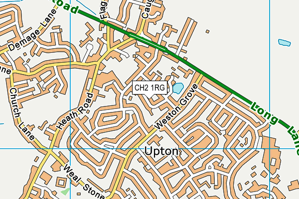 CH2 1RG map - OS VectorMap District (Ordnance Survey)