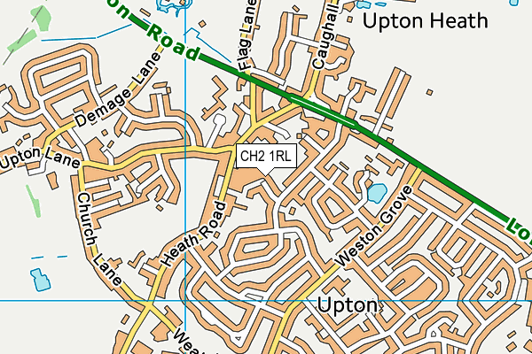 CH2 1RL map - OS VectorMap District (Ordnance Survey)