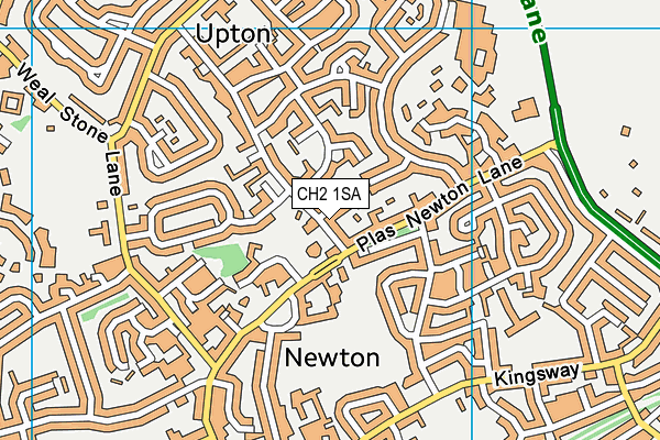 CH2 1SA map - OS VectorMap District (Ordnance Survey)