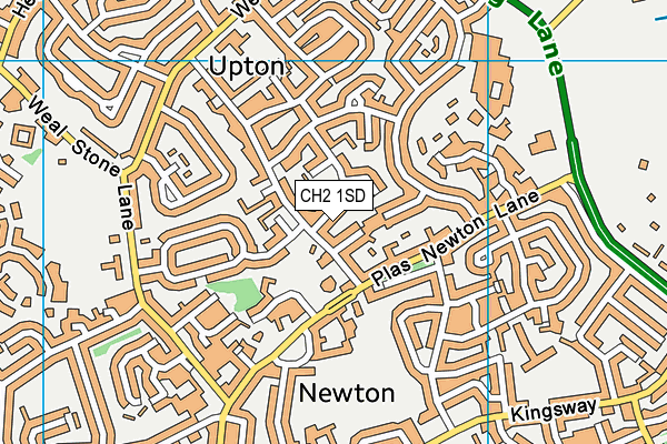 CH2 1SD map - OS VectorMap District (Ordnance Survey)