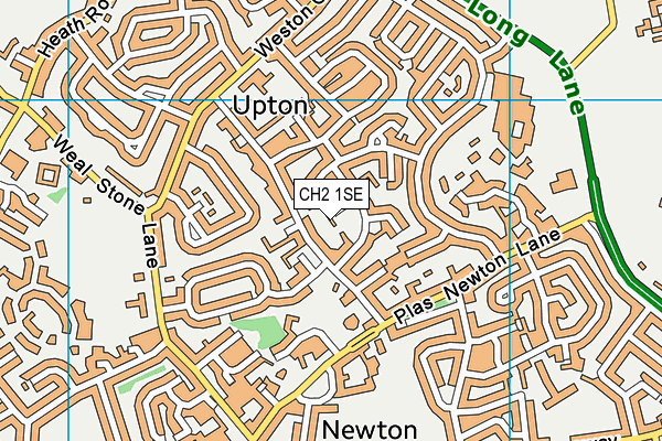 CH2 1SE map - OS VectorMap District (Ordnance Survey)