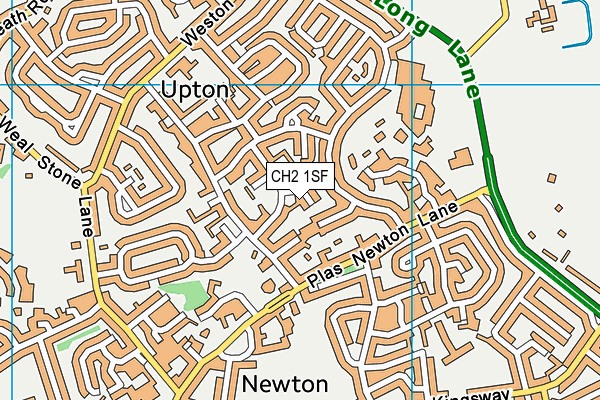 CH2 1SF map - OS VectorMap District (Ordnance Survey)