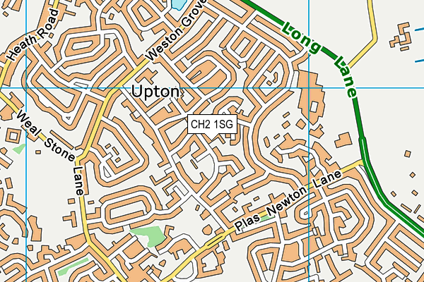 CH2 1SG map - OS VectorMap District (Ordnance Survey)