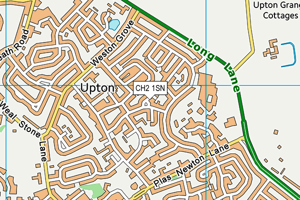 CH2 1SN map - OS VectorMap District (Ordnance Survey)