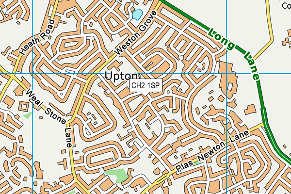 CH2 1SP map - OS VectorMap District (Ordnance Survey)