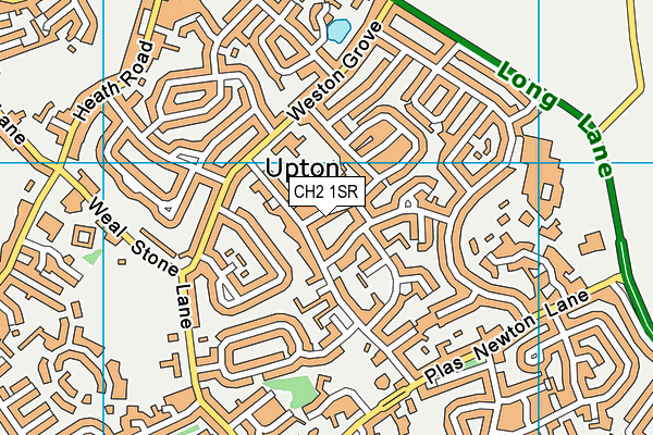 CH2 1SR map - OS VectorMap District (Ordnance Survey)