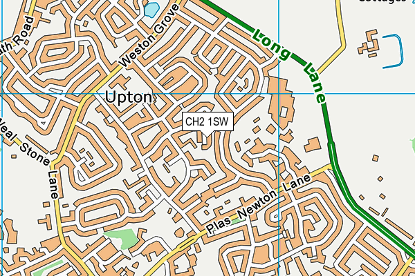 CH2 1SW map - OS VectorMap District (Ordnance Survey)