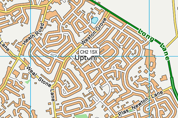 CH2 1SX map - OS VectorMap District (Ordnance Survey)