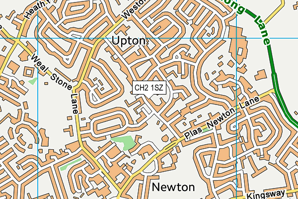 CH2 1SZ map - OS VectorMap District (Ordnance Survey)