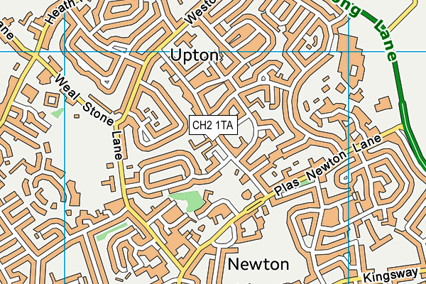 CH2 1TA map - OS VectorMap District (Ordnance Survey)