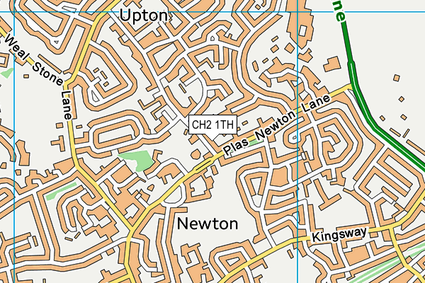 CH2 1TH map - OS VectorMap District (Ordnance Survey)