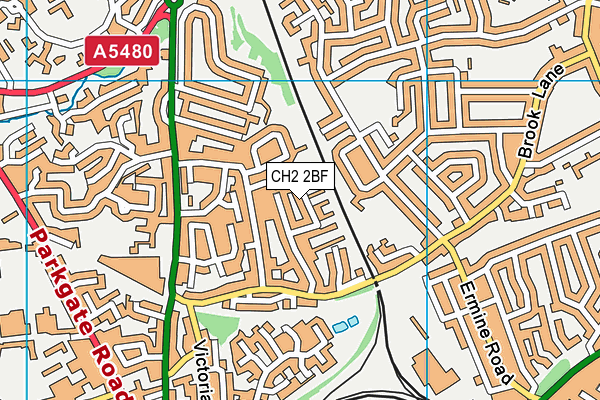 CH2 2BF map - OS VectorMap District (Ordnance Survey)