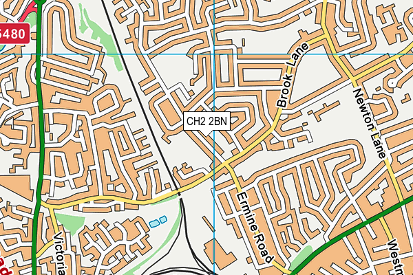 CH2 2BN map - OS VectorMap District (Ordnance Survey)