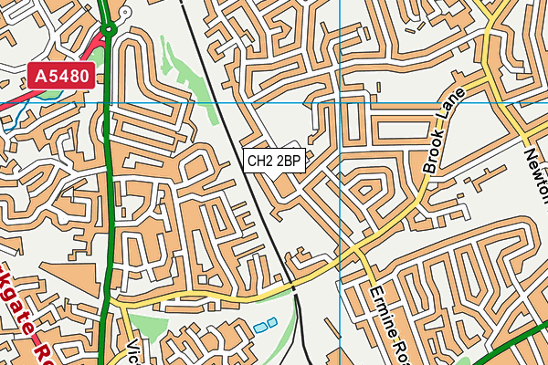 CH2 2BP map - OS VectorMap District (Ordnance Survey)