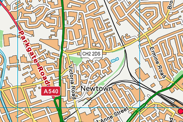 CH2 2DS map - OS VectorMap District (Ordnance Survey)