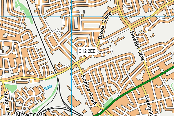 CH2 2EE map - OS VectorMap District (Ordnance Survey)